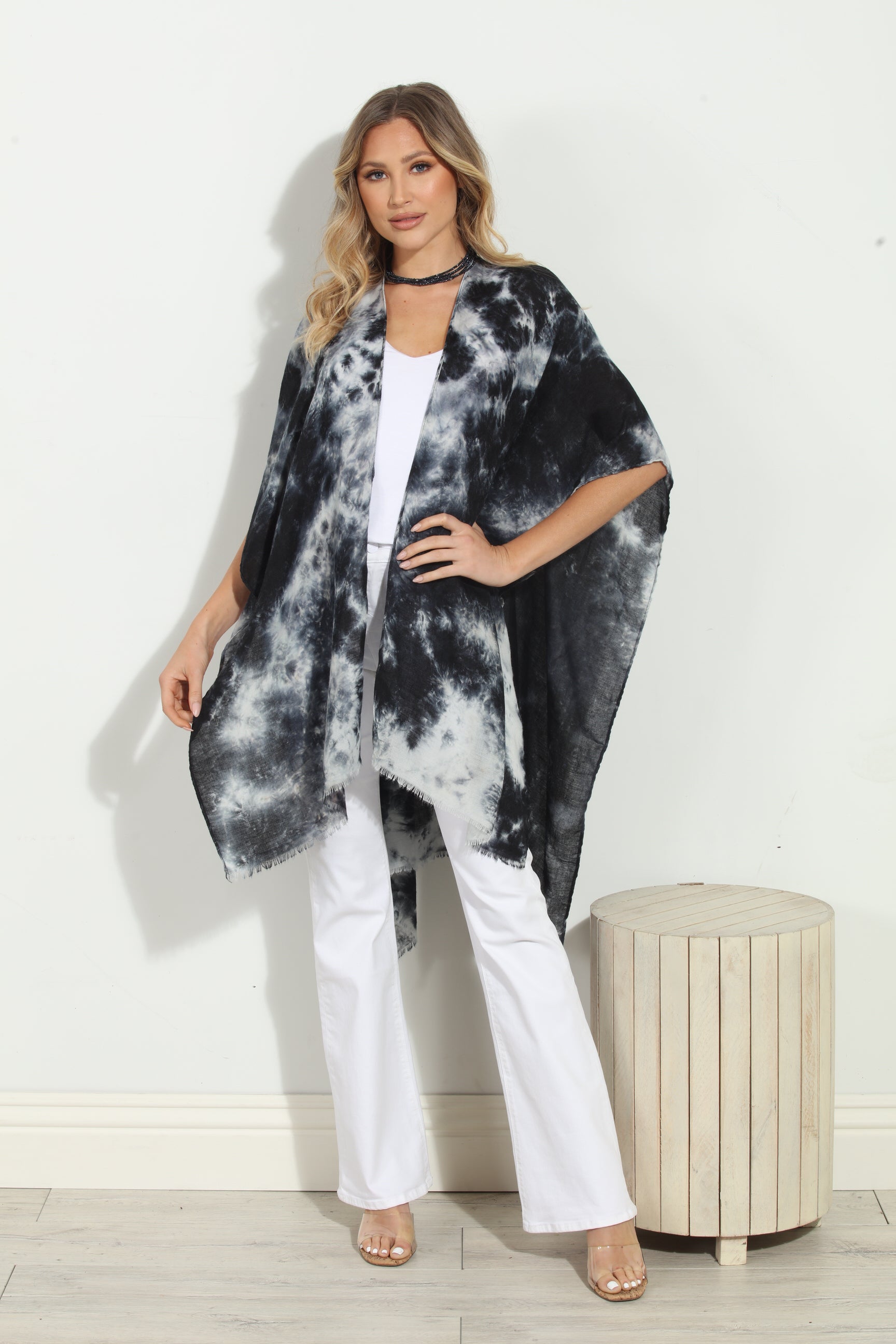 Tie dye kimono on sale cardigan