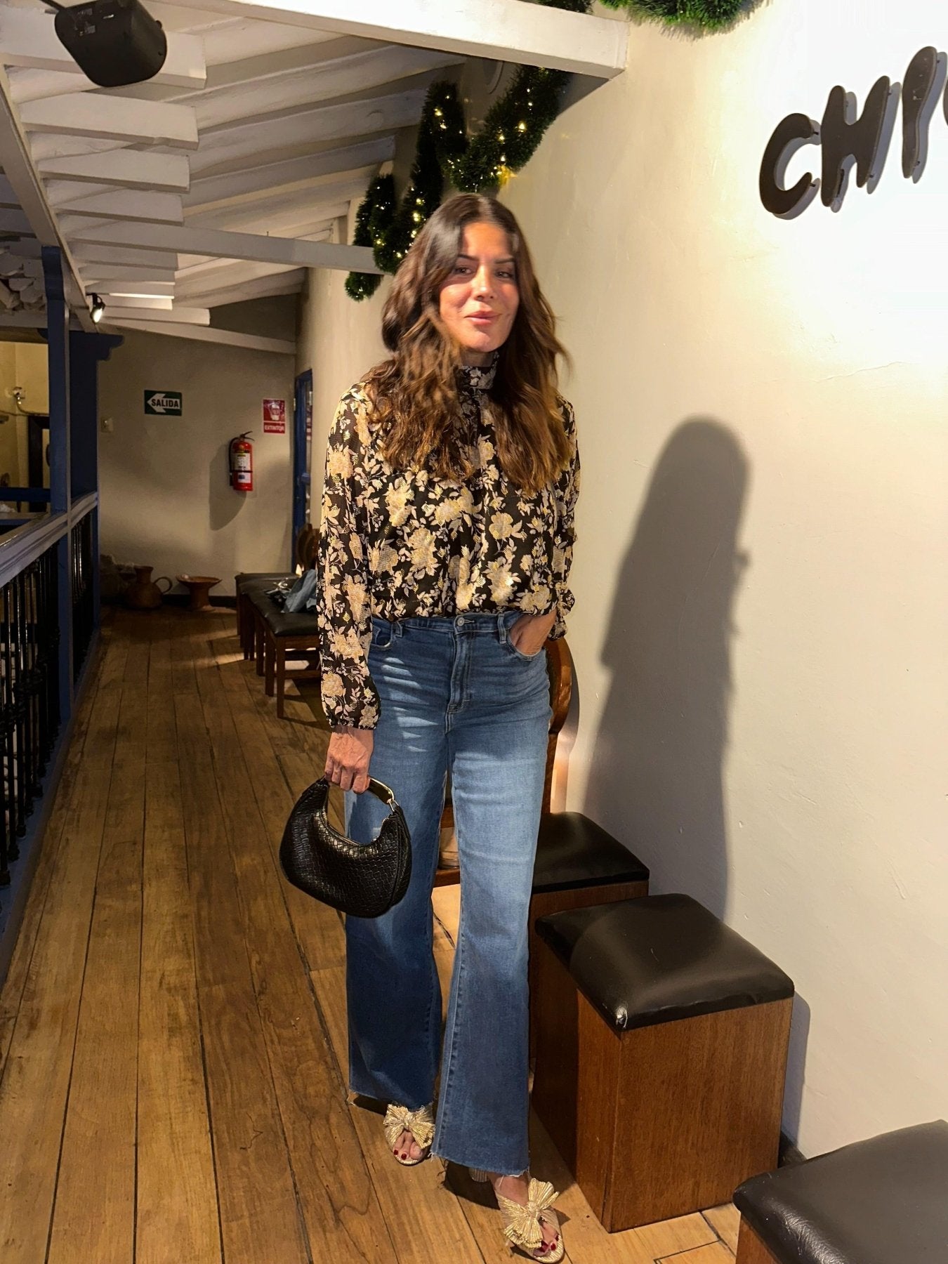 Whitney Mock Neck Blouse-FINAL SALE