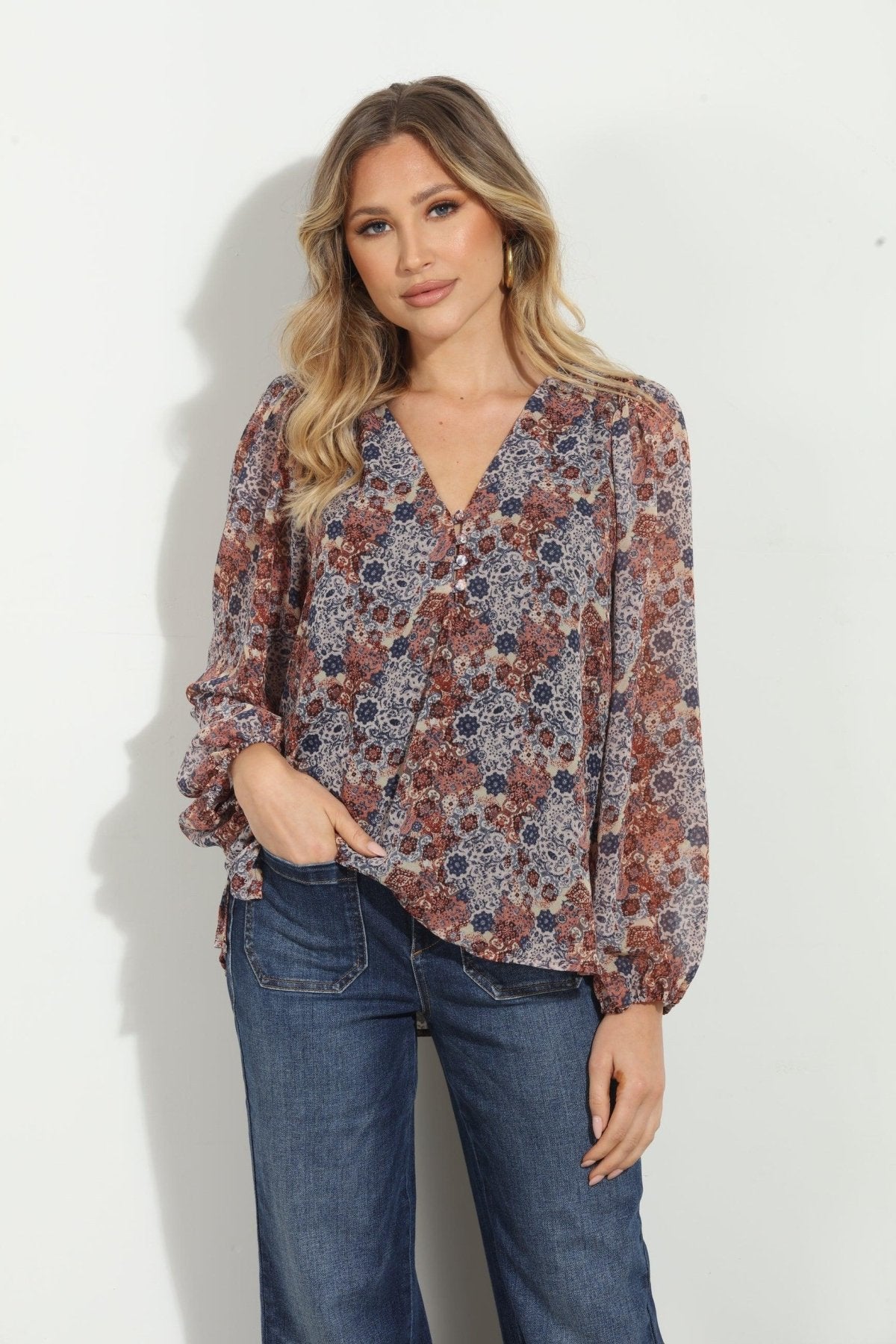 Rita Sweetheart Blouse-FINAL SALE