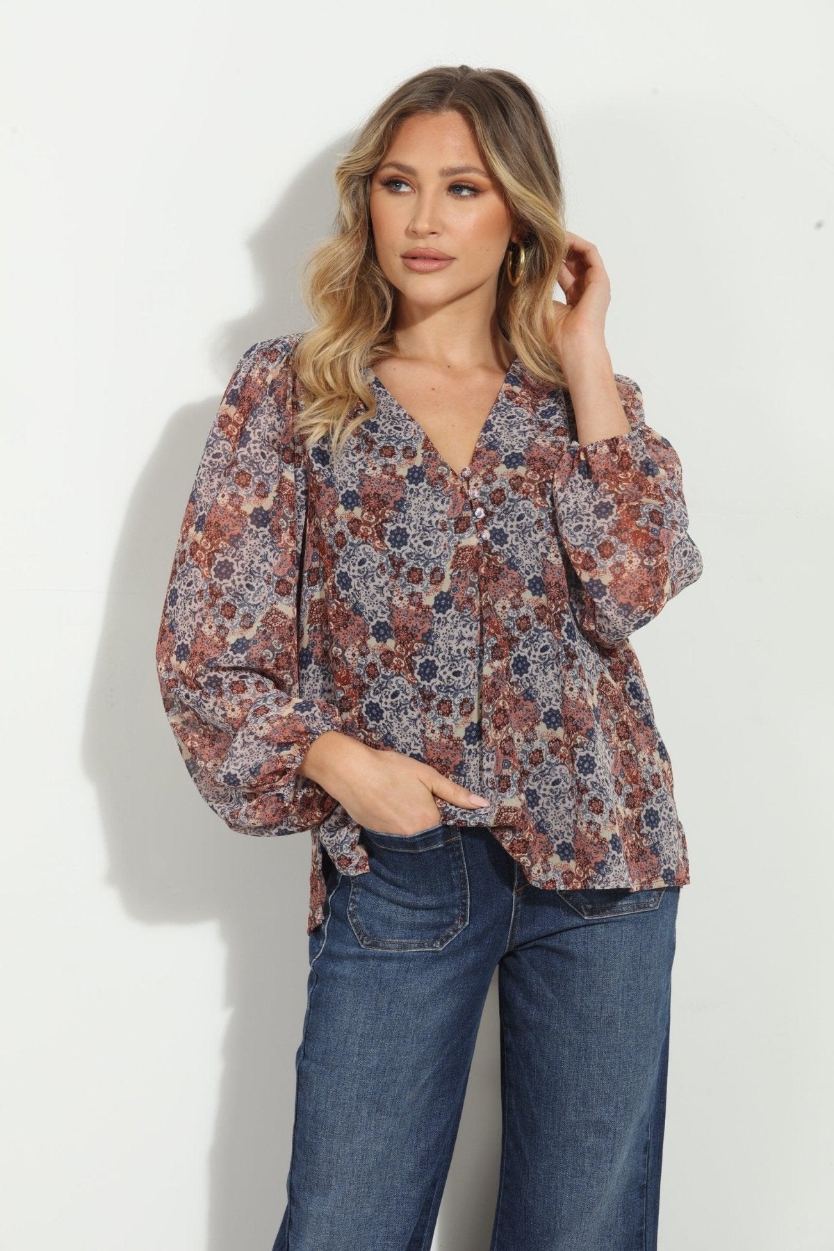 Rita Sweetheart Blouse-FINAL SALE