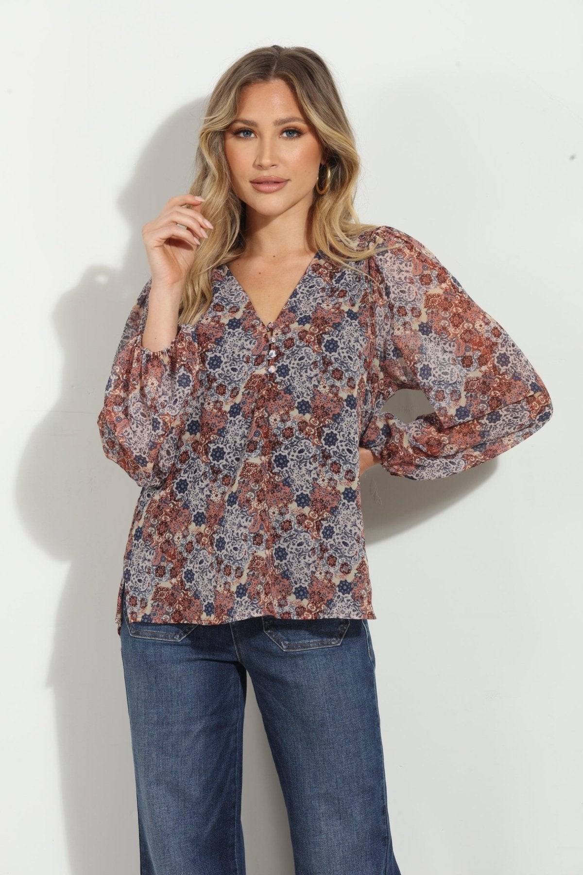 Rita Sweetheart Blouse-FINAL SALE