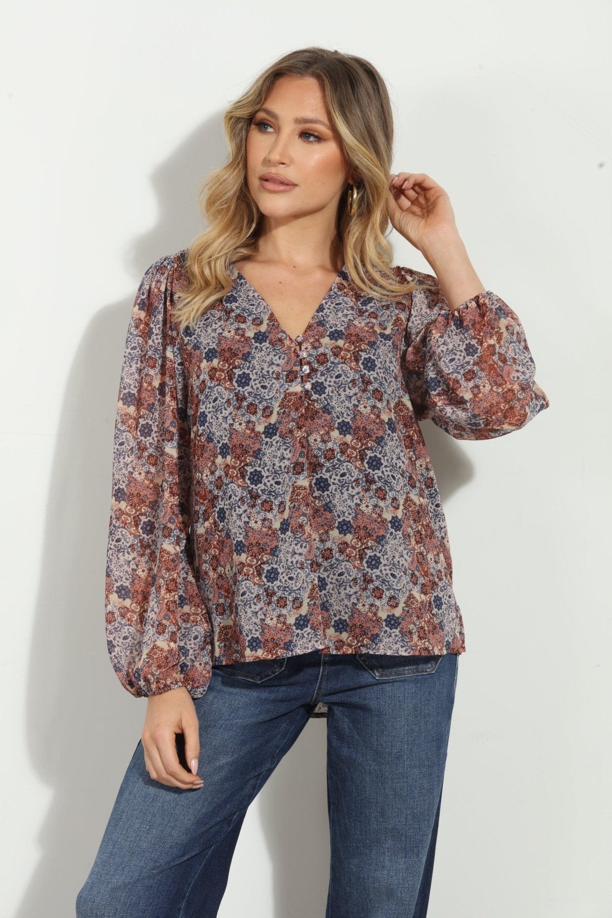 Rita Sweetheart Blouse-FINAL SALE