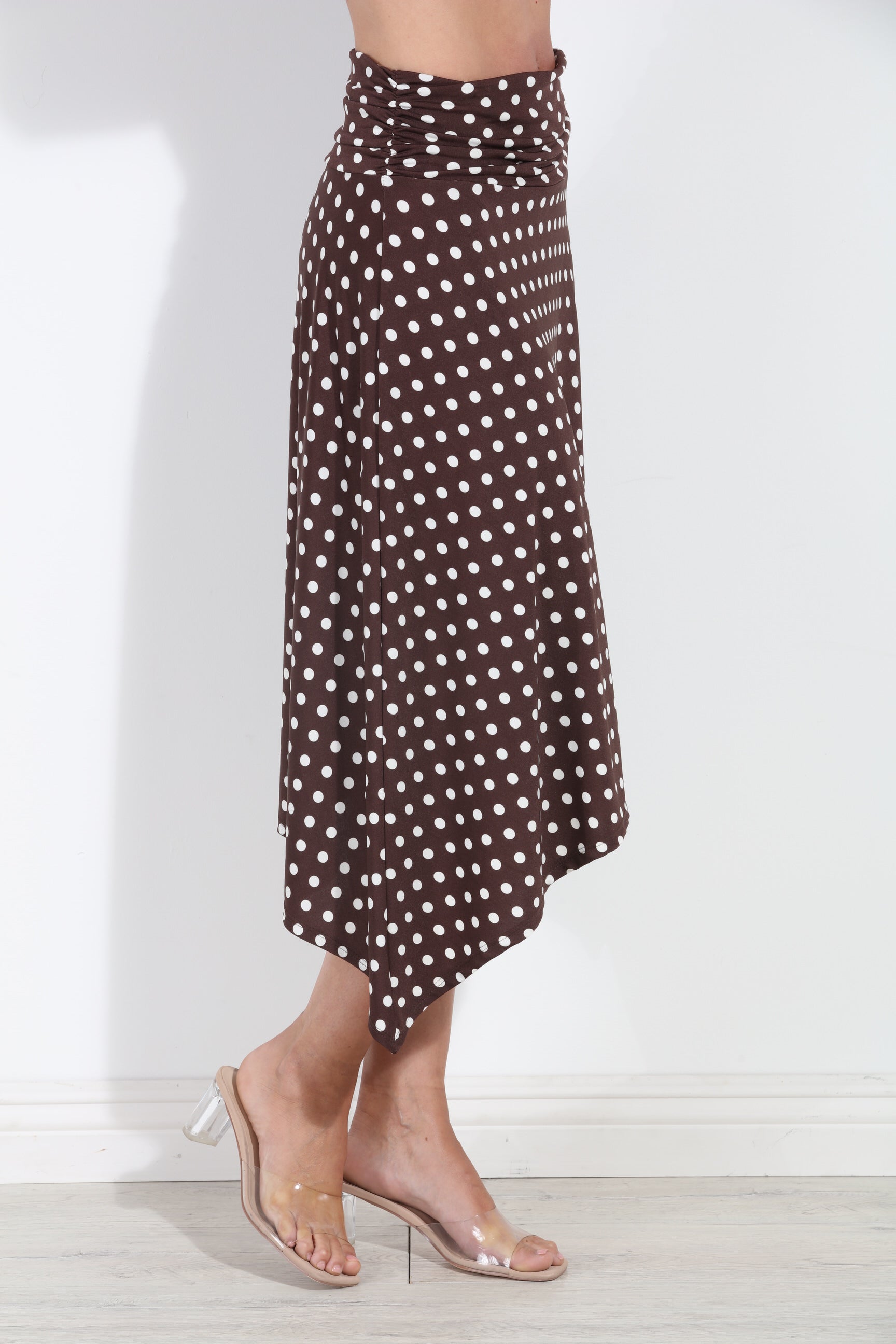 Charlie Bias Cut Midi Skirt