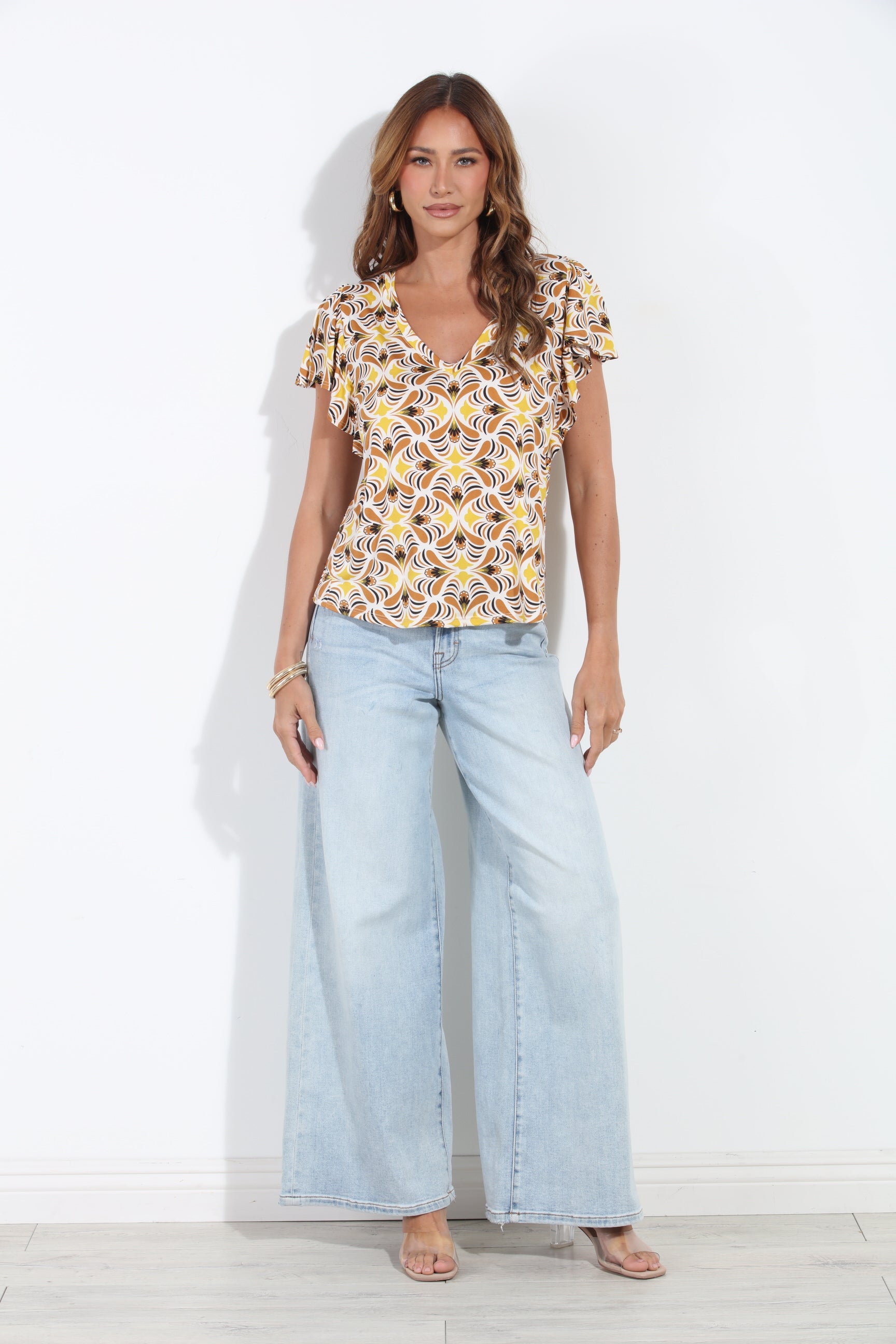 Marlowe Flutter Sleeve Tee