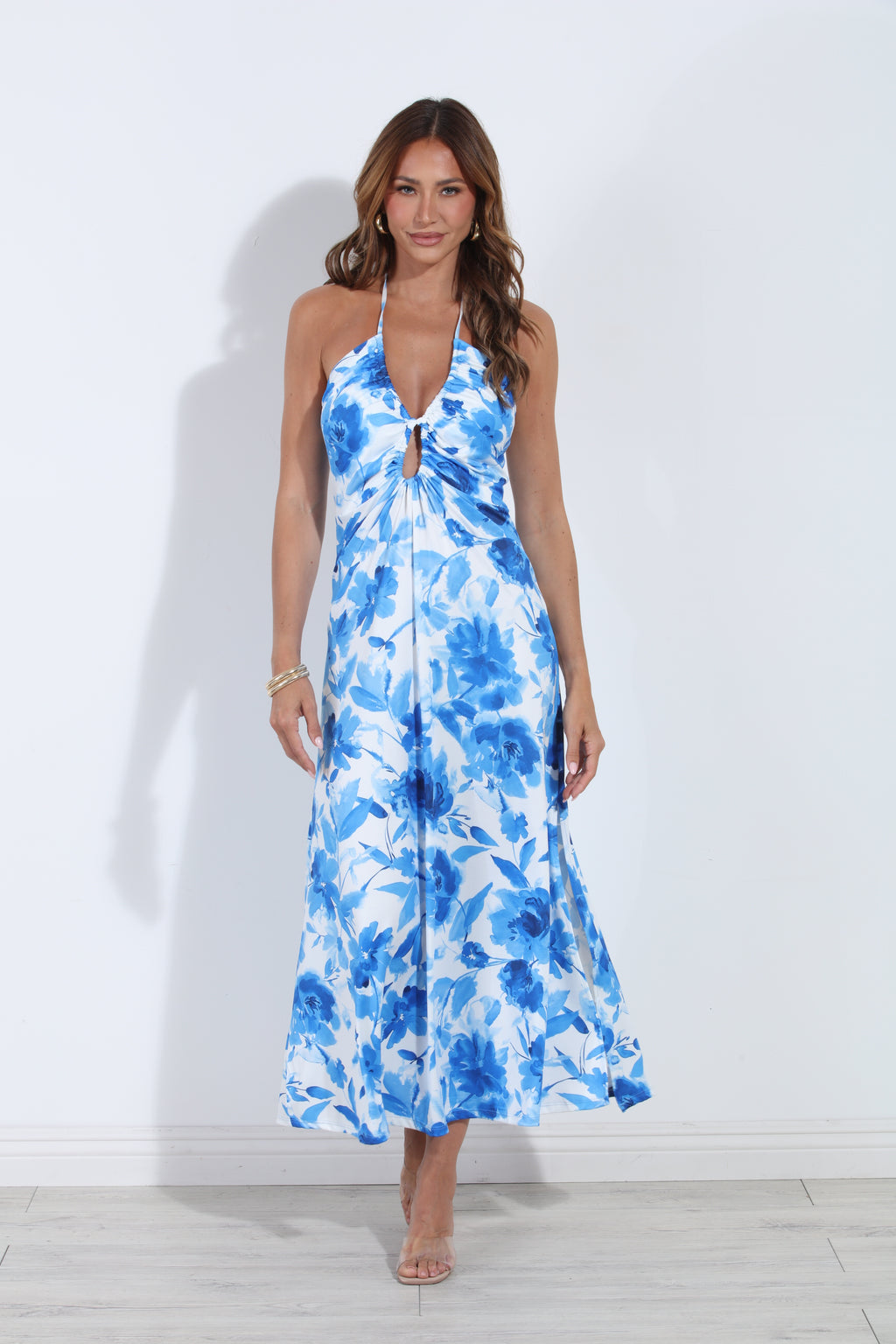 Cielo Stretch Keyhole Maxi Dress- BEST SELLER