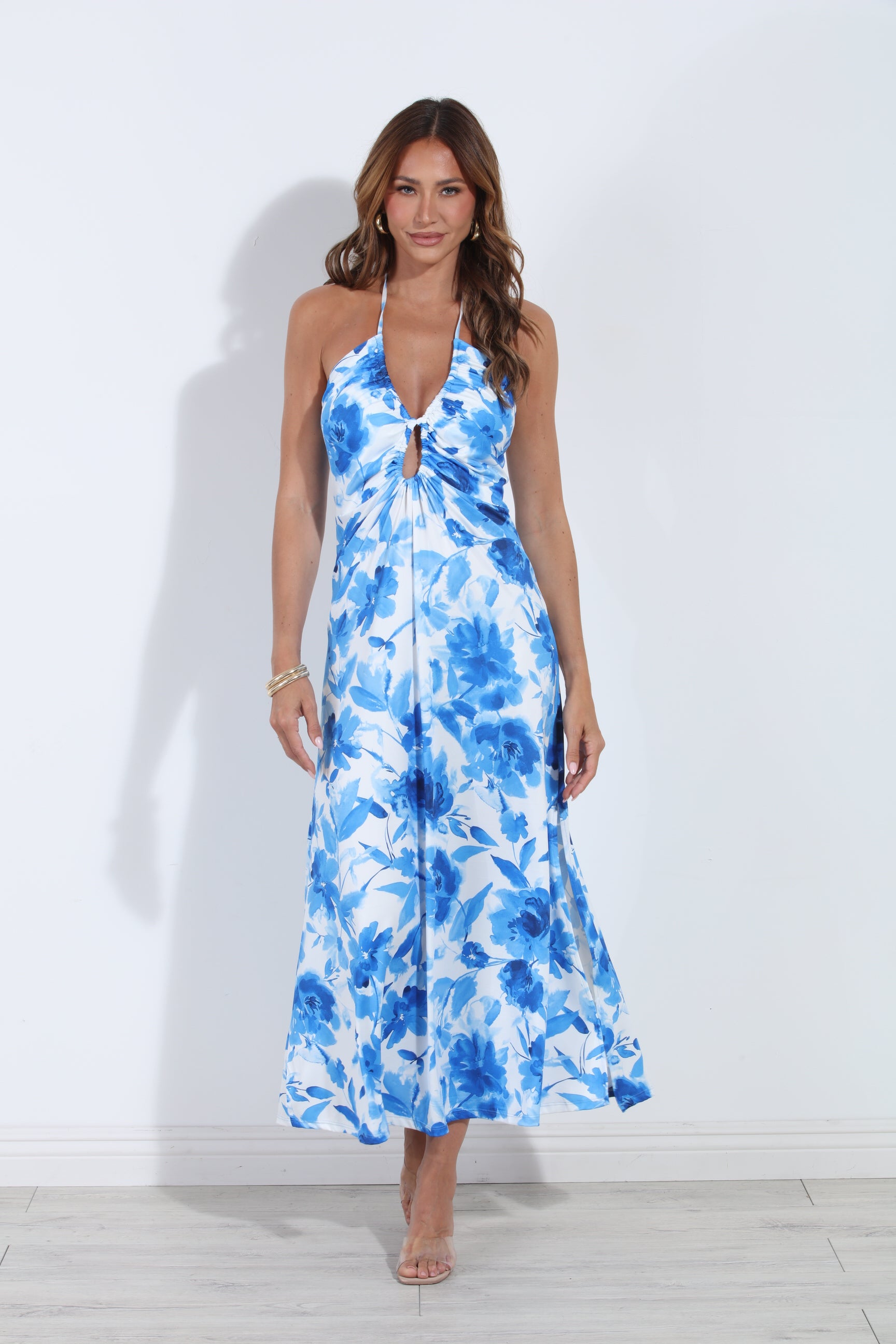 Cielo Stretch Keyhole Maxi Dress- BEST SELLER