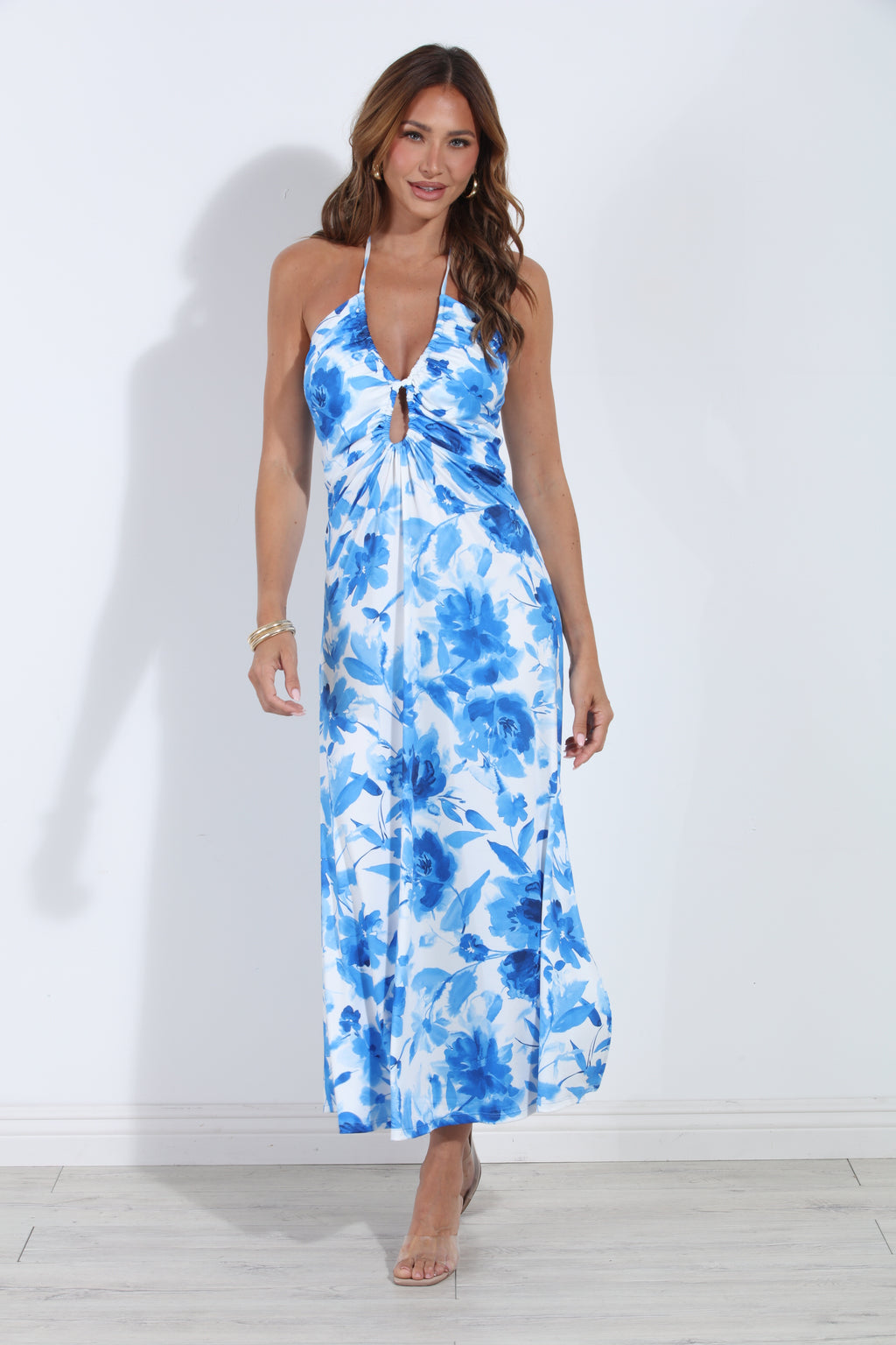 Cielo Stretch Keyhole Maxi Dress- BEST SELLER