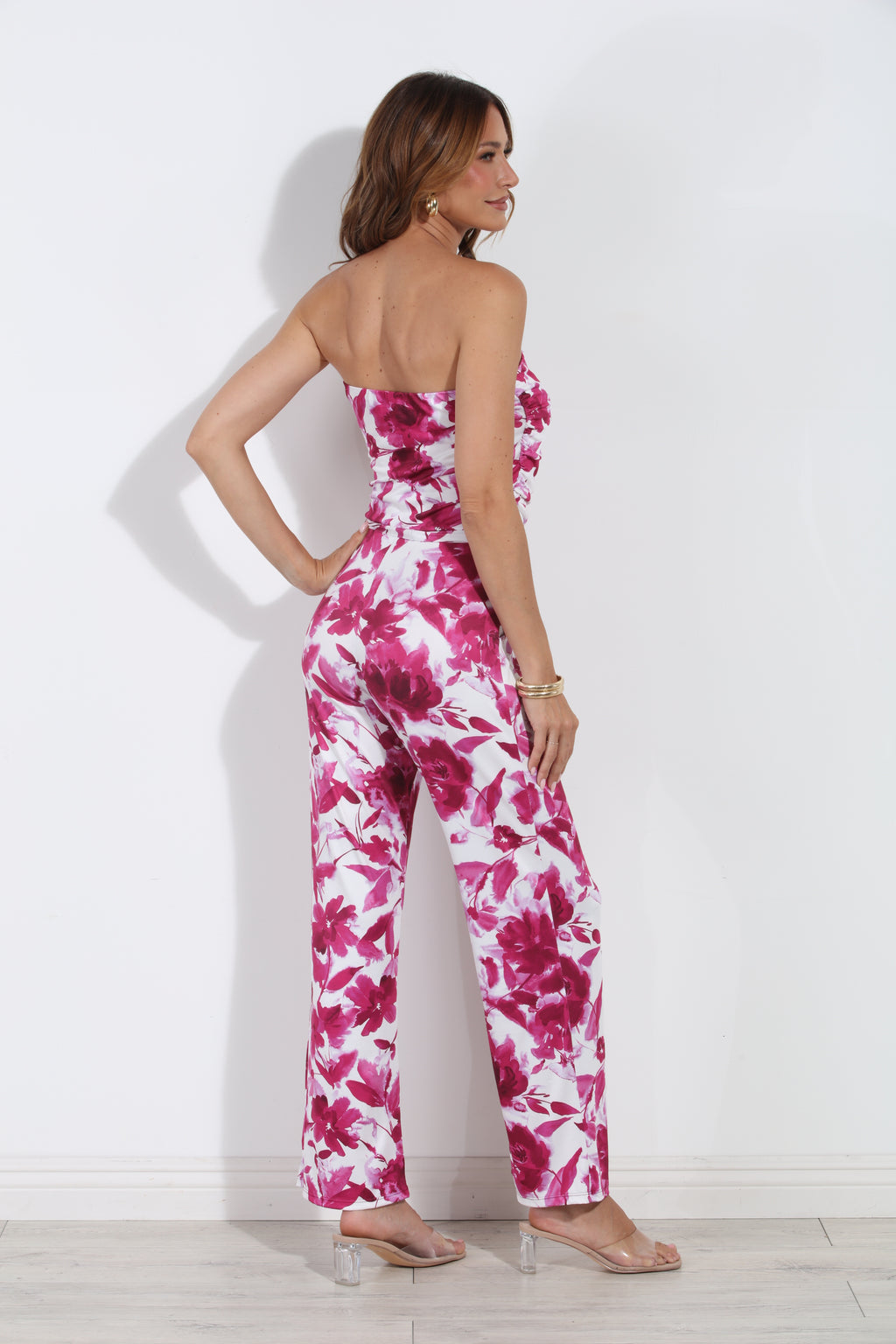 Viola Stretch Shirred Tube Jumpsuit-BEST SELLER