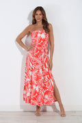 Solara Stretch Ruched Tube Maxi Dress-BEST SELLER