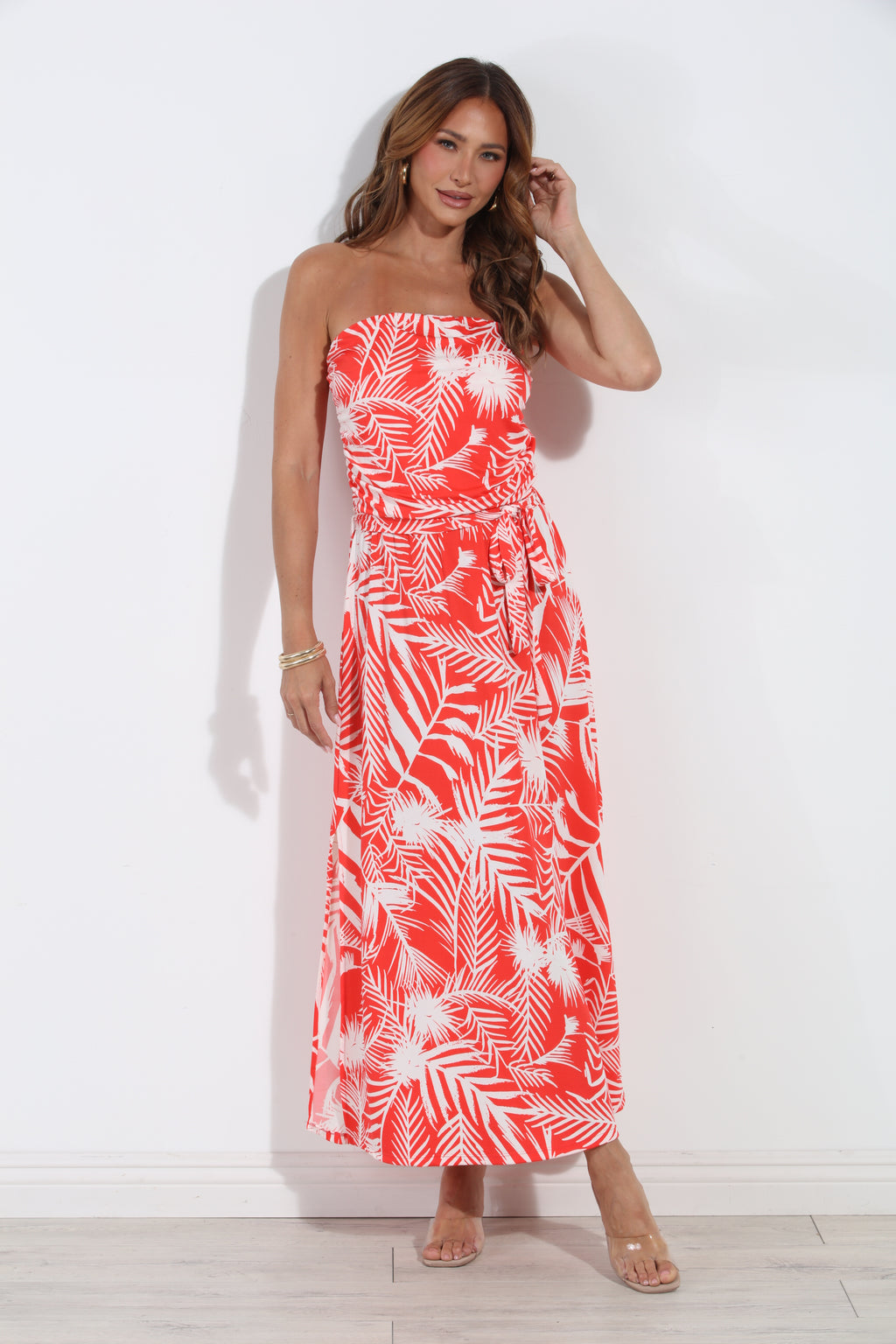 Solara Stretch Ruched Tube Maxi Dress-BEST SELLER