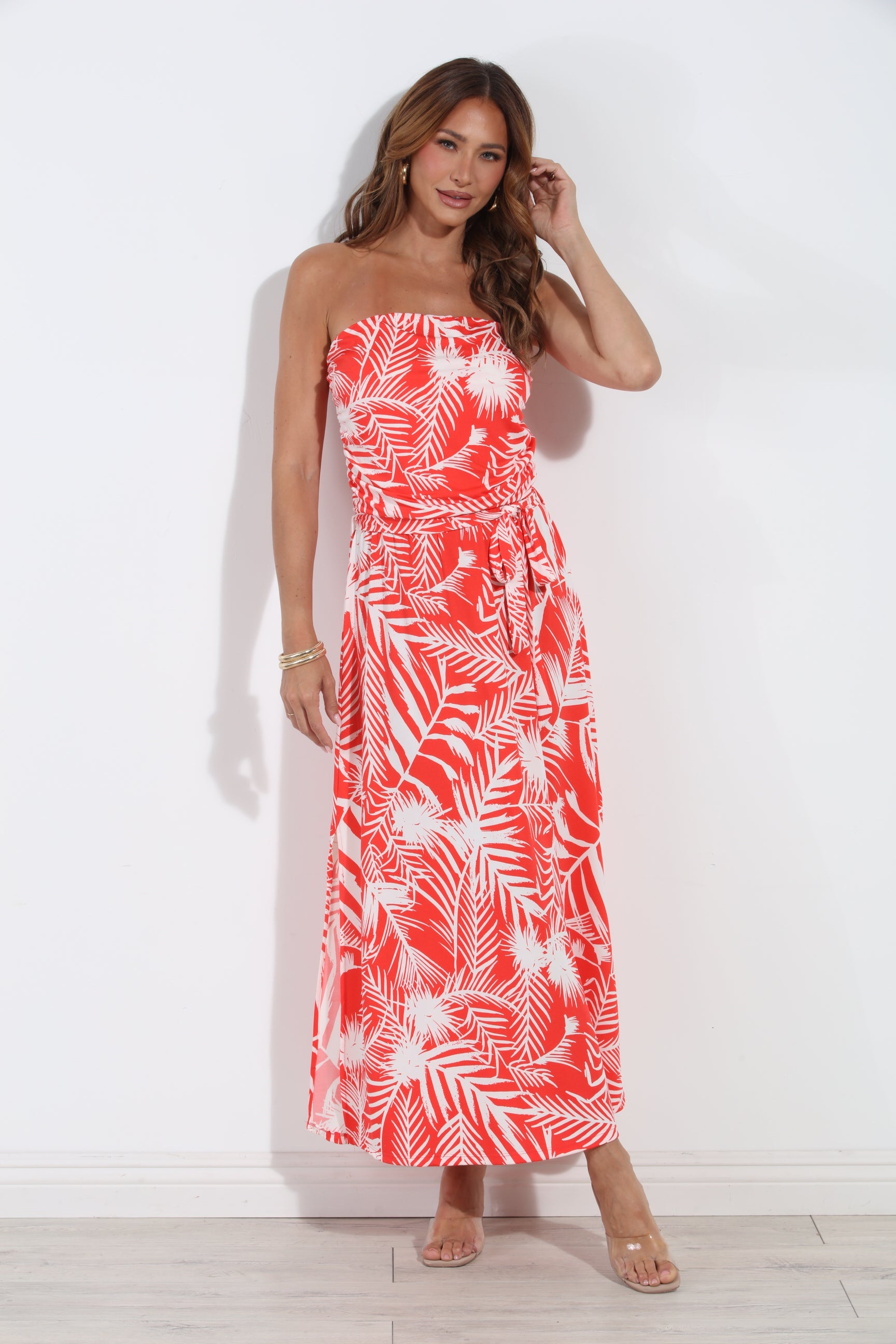 Solara Stretch Ruched Tube Maxi Dress-BEST SELLER