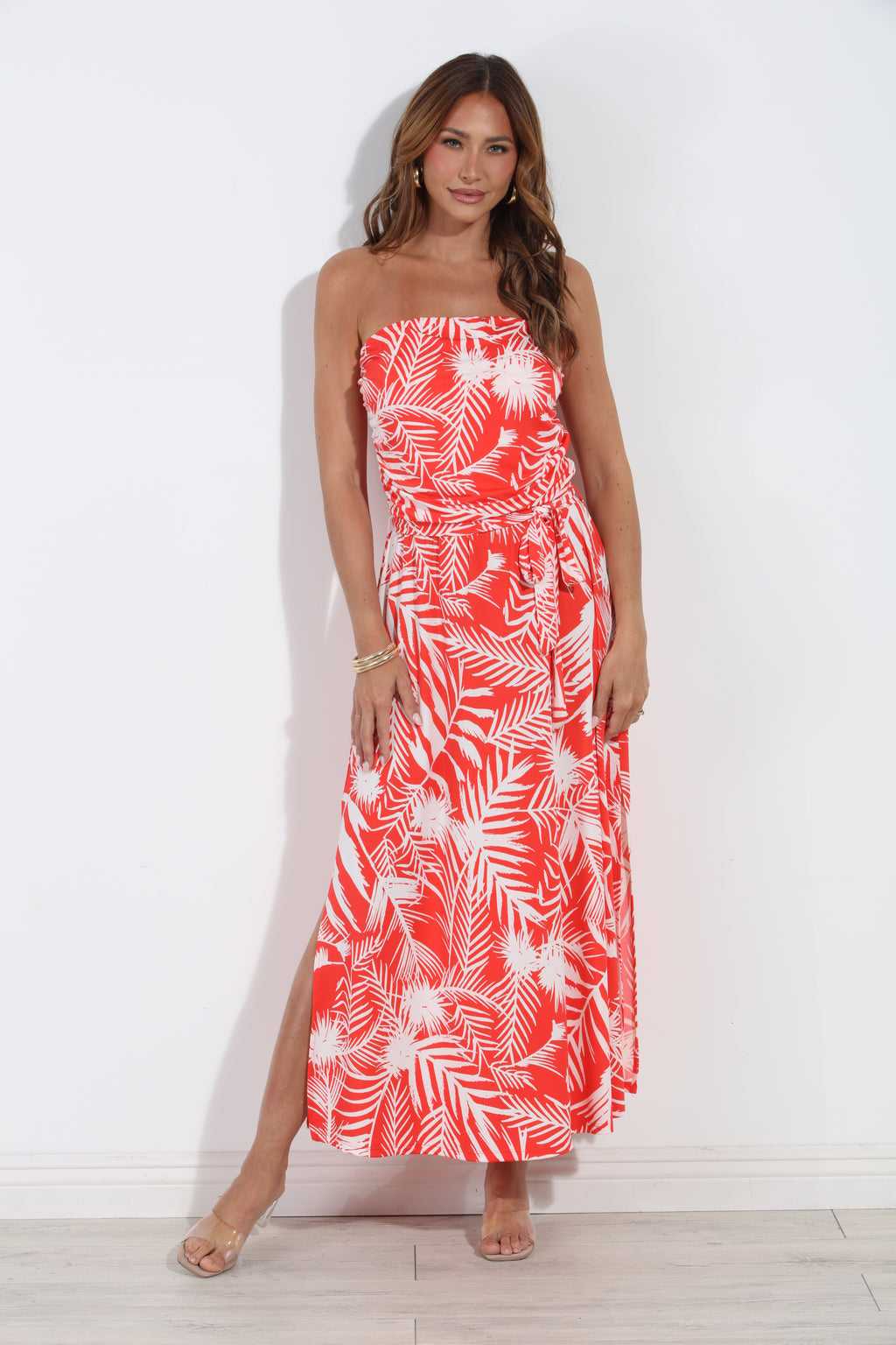 Solara Stretch Ruched Tube Maxi Dress-BEST SELLER
