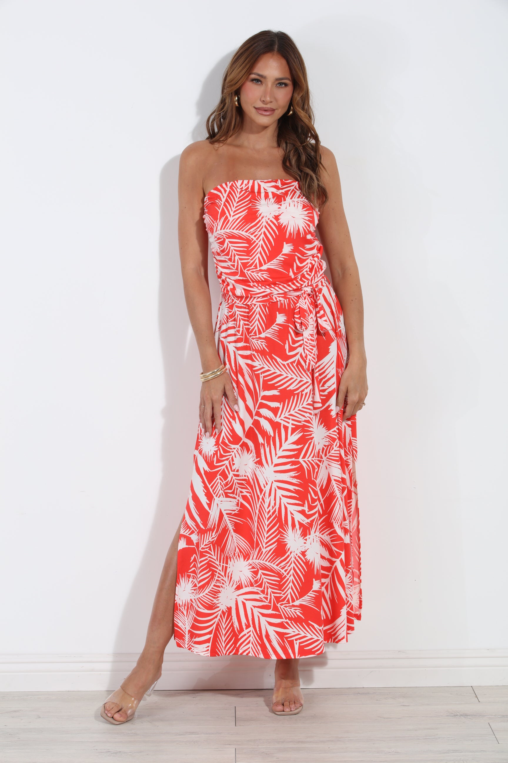 Solara Stretch Ruched Tube Maxi Dress-BEST SELLER
