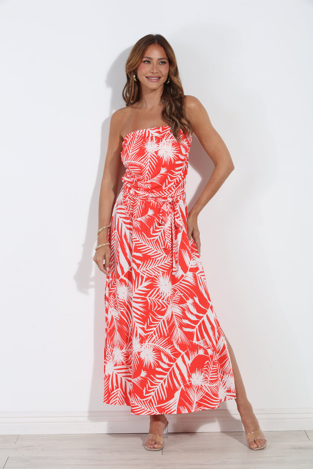 Solara Stretch Ruched Tube Maxi Dress-BEST SELLER