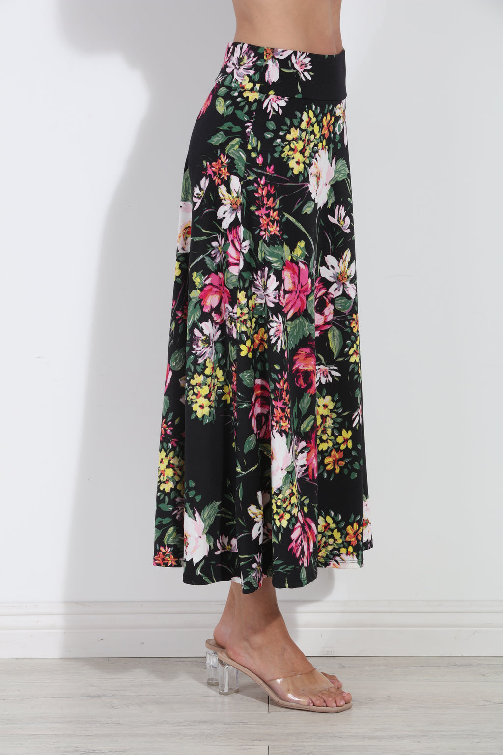 Catalina Striped Stretch Midi Skirt-BEST SELLER
