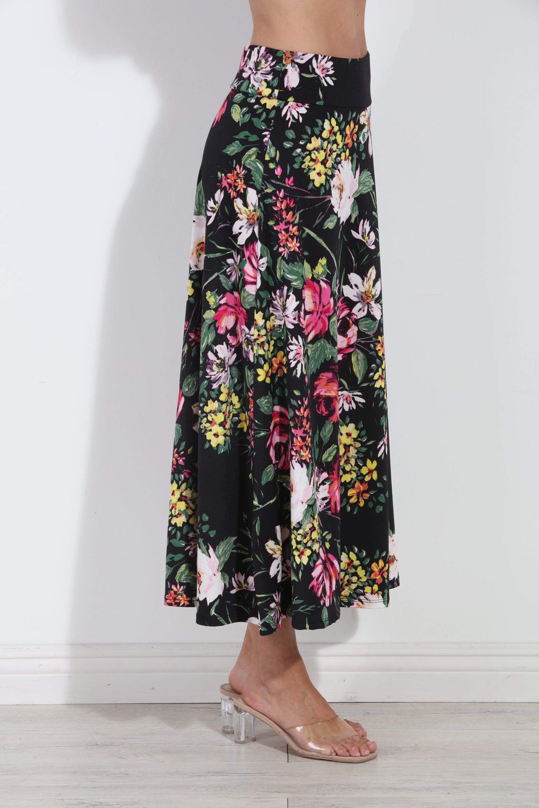 Catalina Striped Stretch Midi Skirt-BEST SELLER