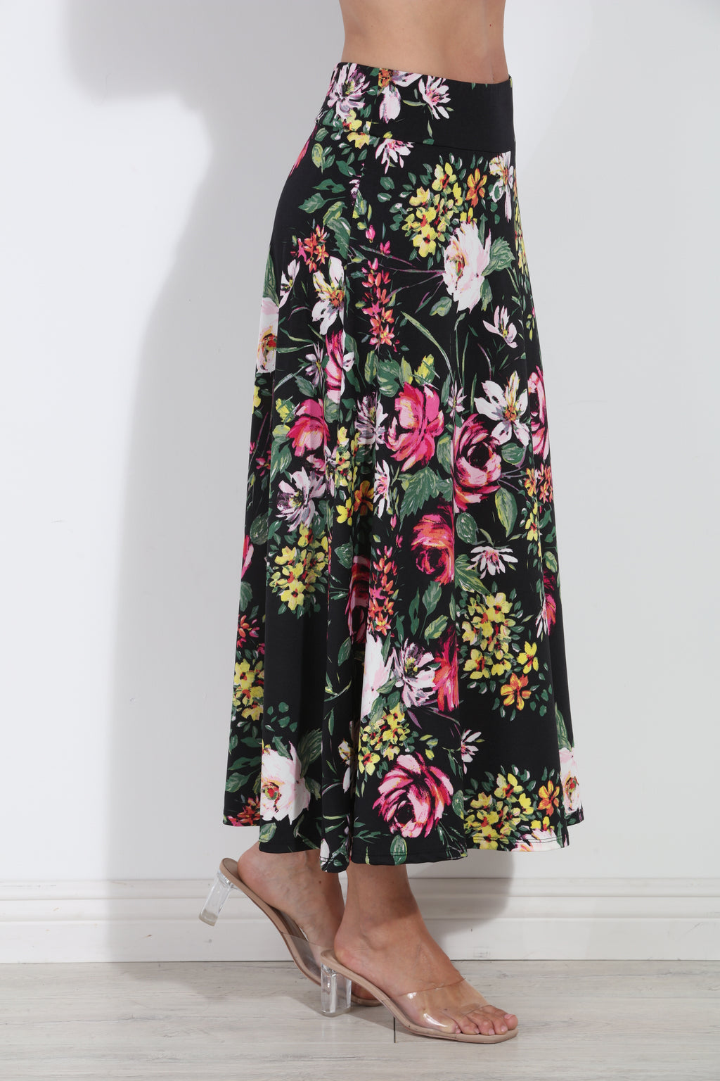 Catalina Striped Stretch Midi Skirt-BEST SELLER