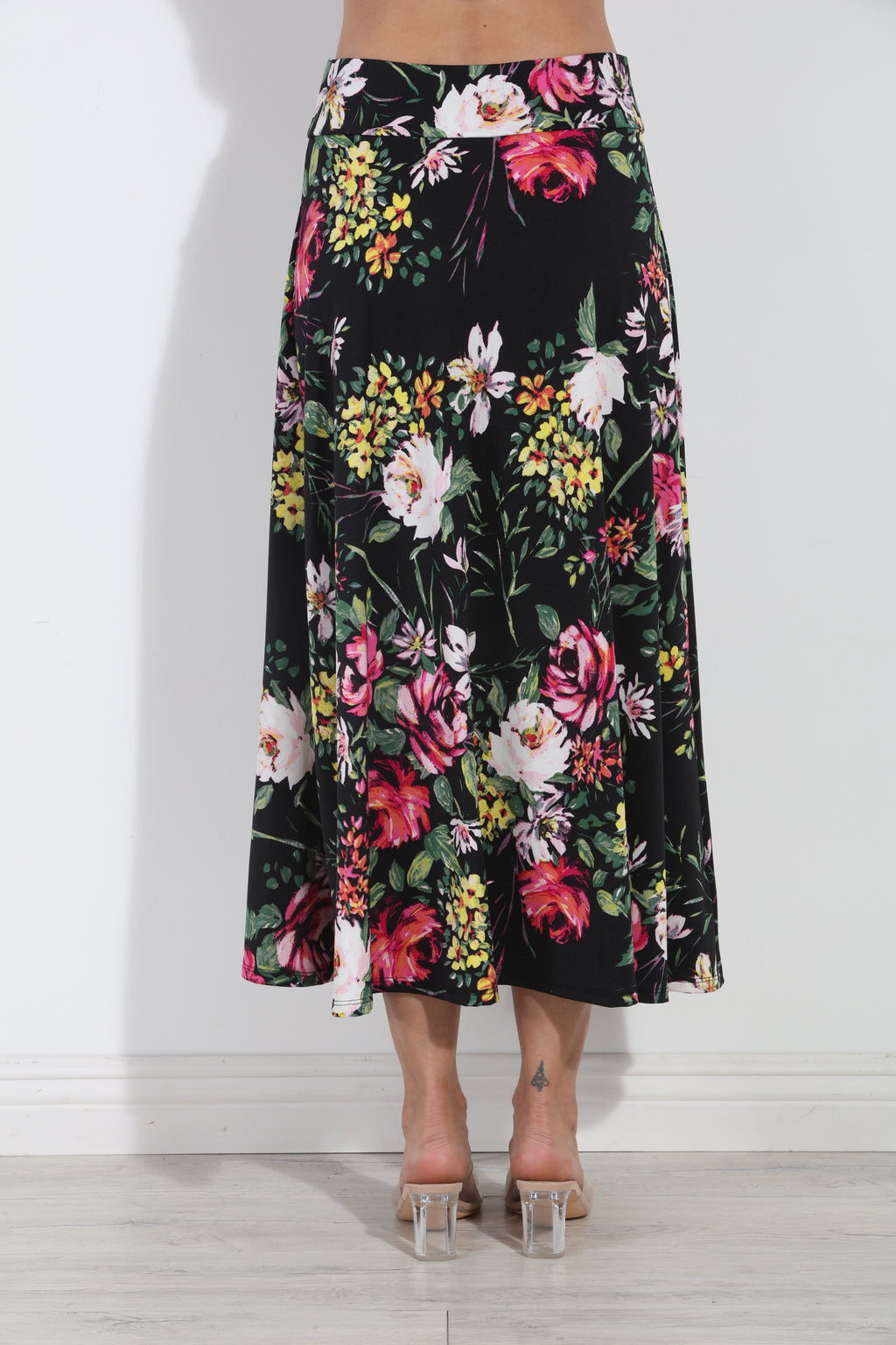 Catalina Striped Stretch Midi Skirt-BEST SELLER