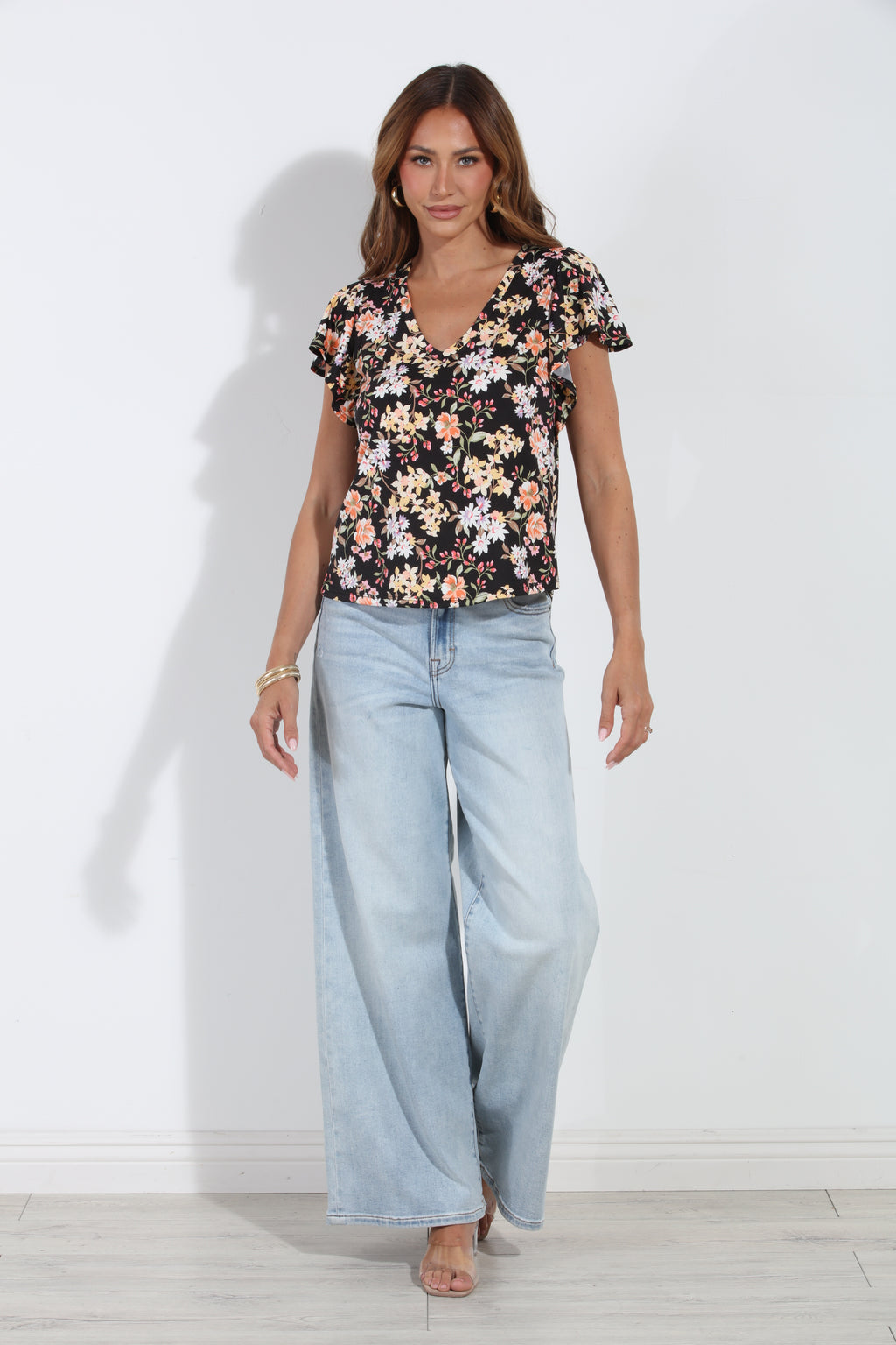 Moonflower Flutter Sleeve Tee