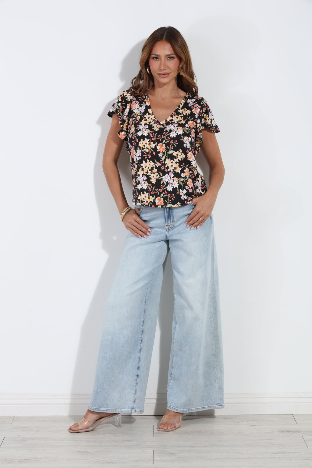 Moonflower Flutter Sleeve Tee