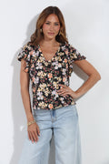 Moonflower Flutter Sleeve Tee