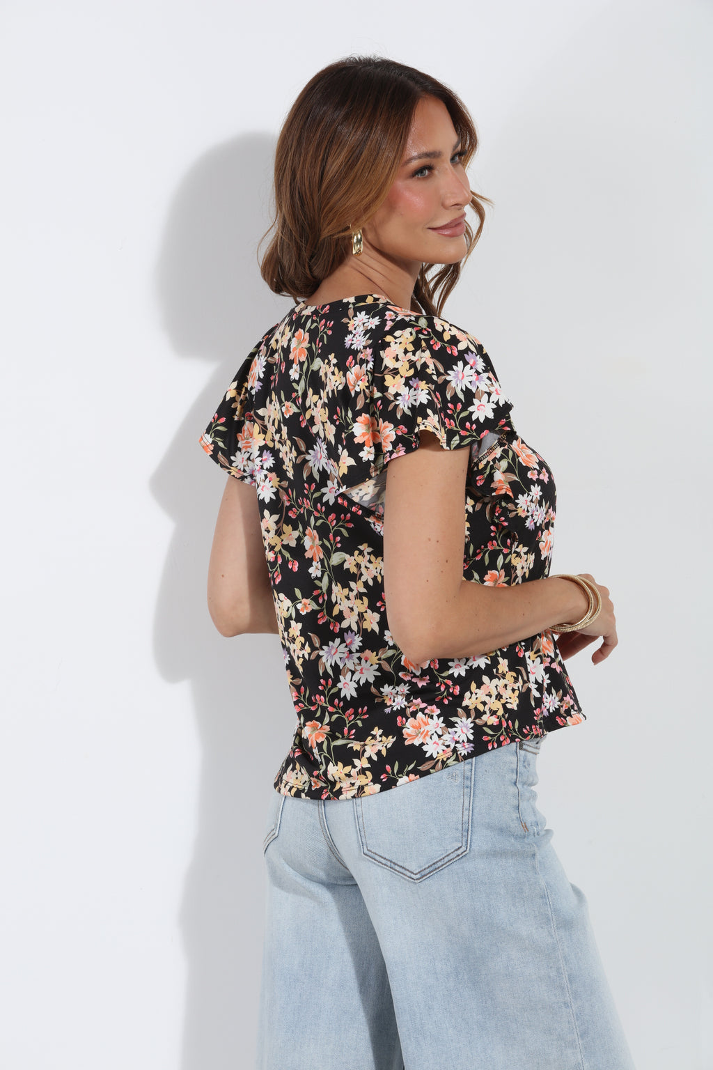 Moonflower Flutter Sleeve Tee