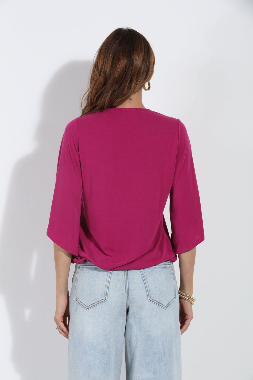 Mulberry Cupro Surplice Top-BEST SELLER