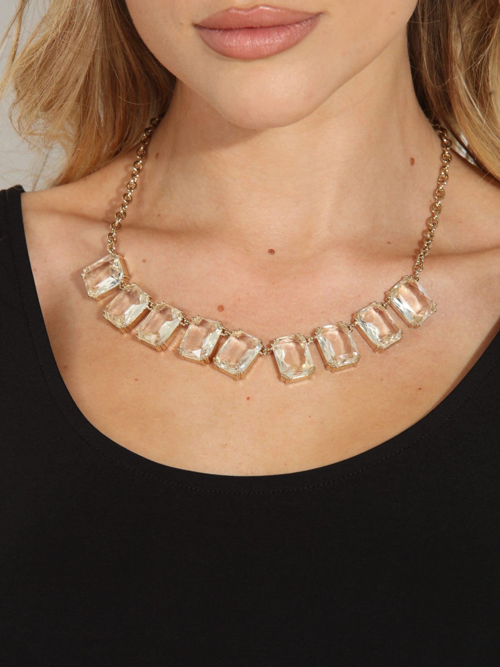 Crystal Pendant Statement Necklace-FINAL SALE