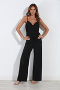 Black Drop Waist Jumpsuit-BEST SELLER