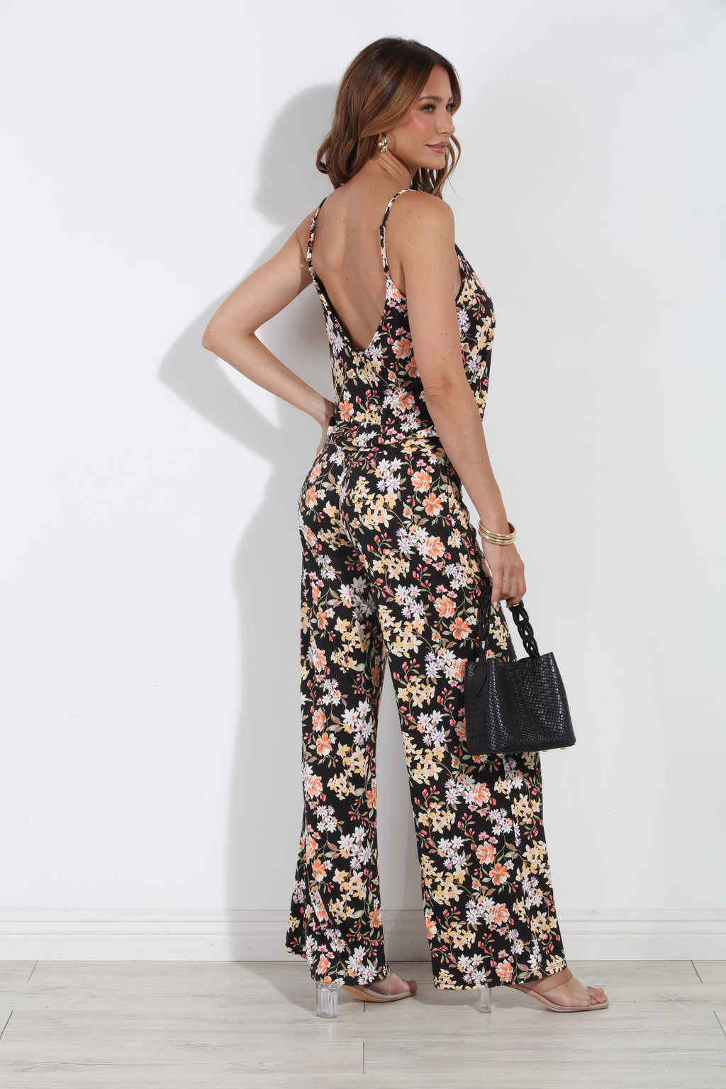 Moonflower  Drop Waist Jumpsuit-BEST SELLER