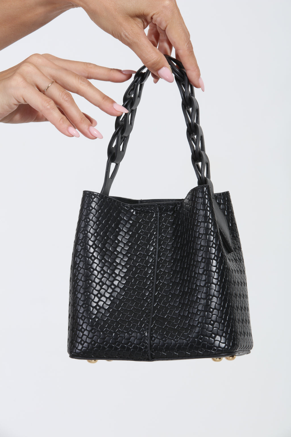 Joan Faux Leather Bucket Purse