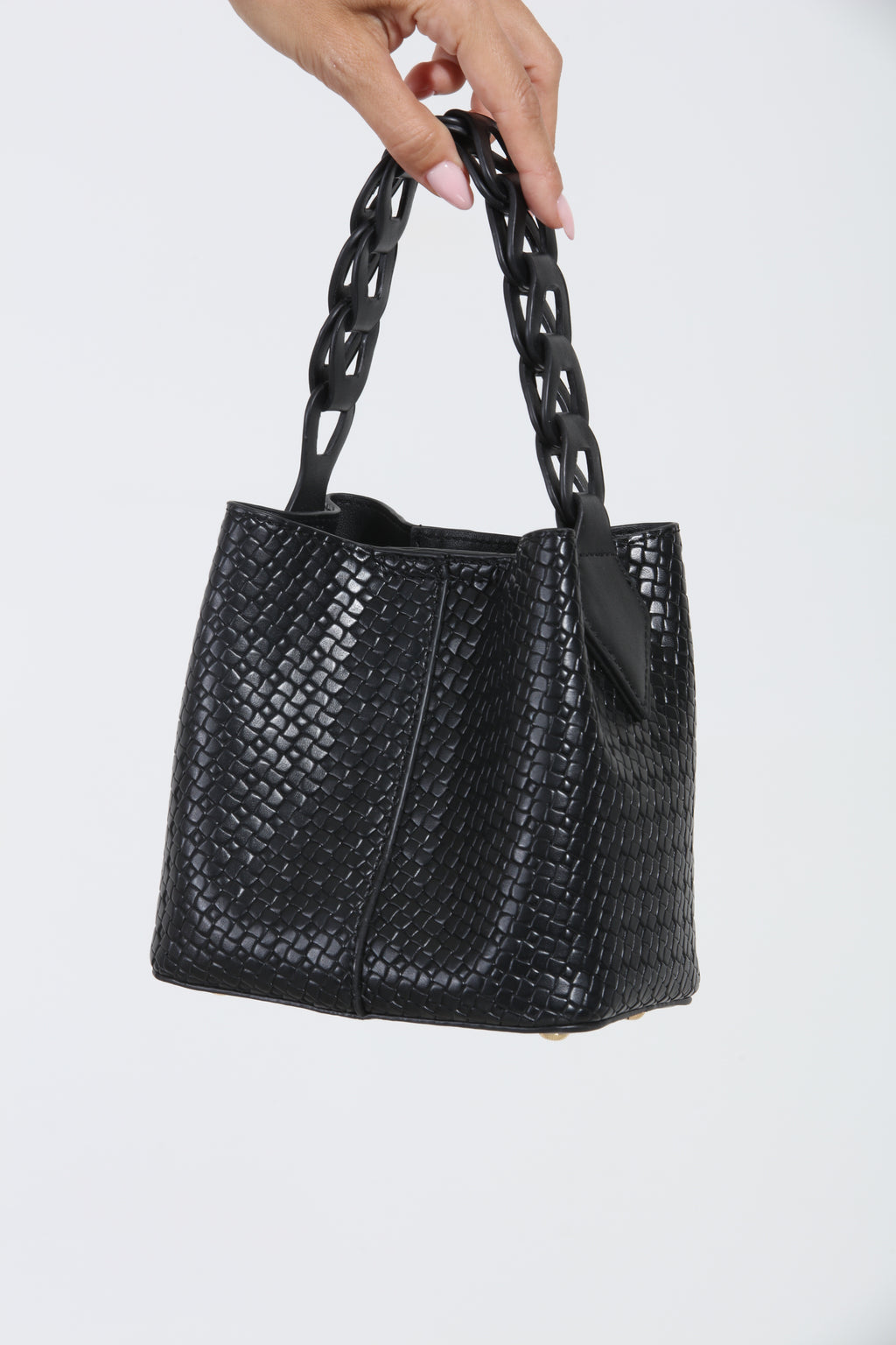 Joan Faux Leather Bucket Purse