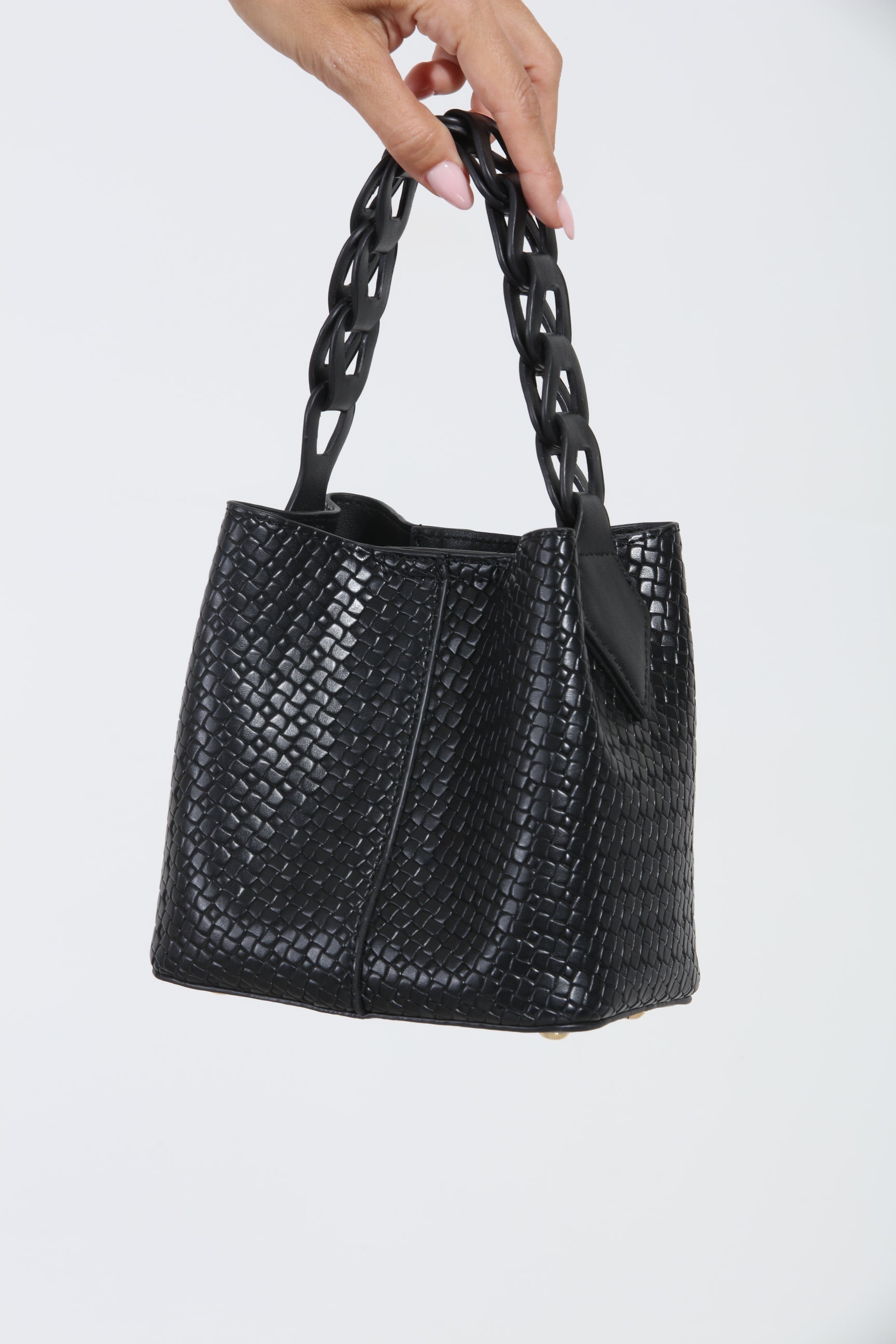 Joan Faux Leather Bucket Purse