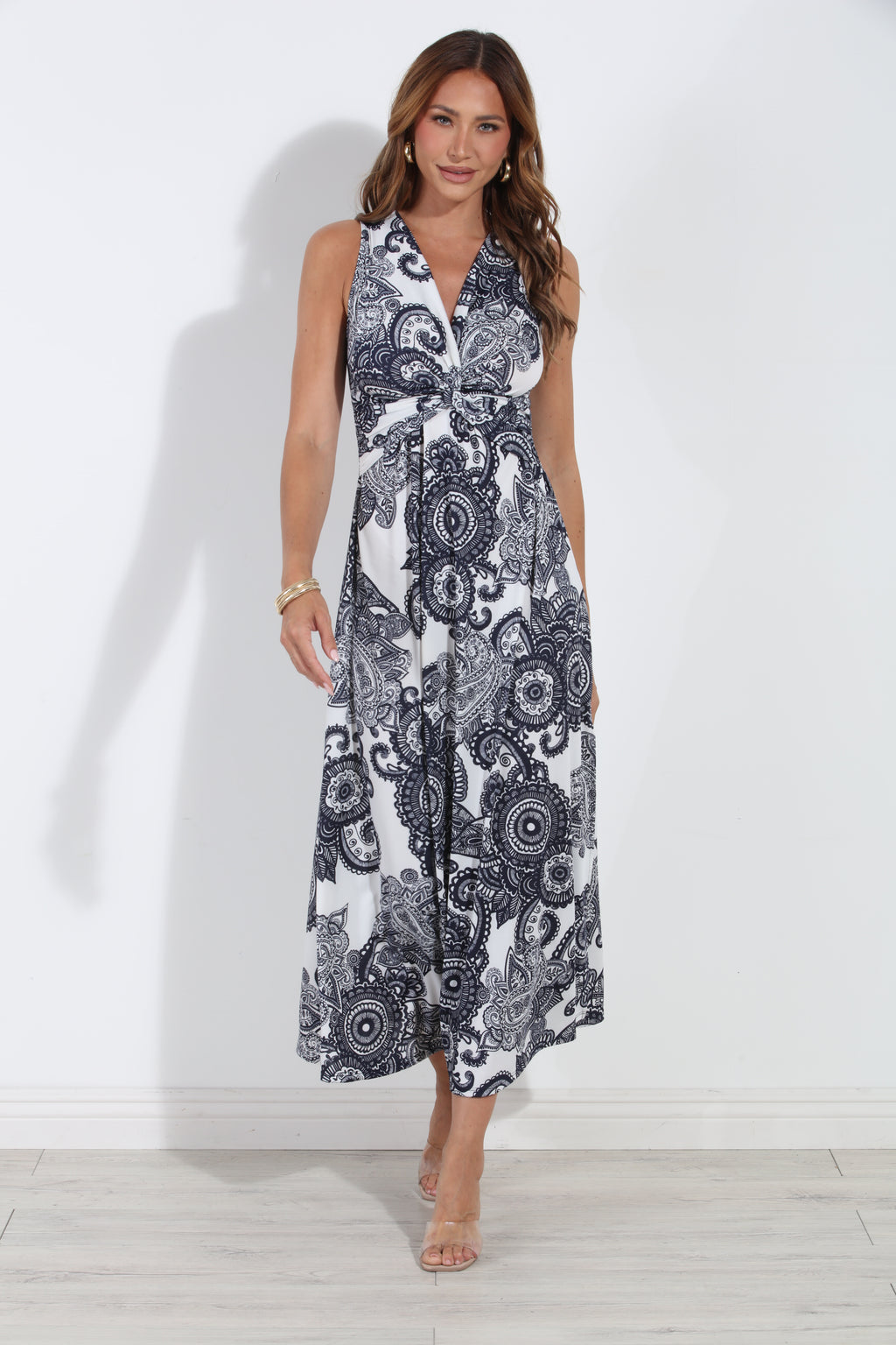 Azure Twist Maxi Dress-BEST SELLER