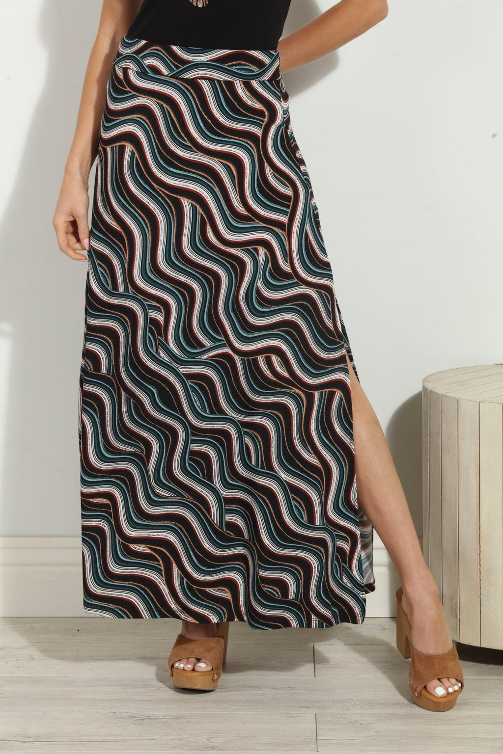 Cali Stretch Maxi Skirt-FINAL SALE