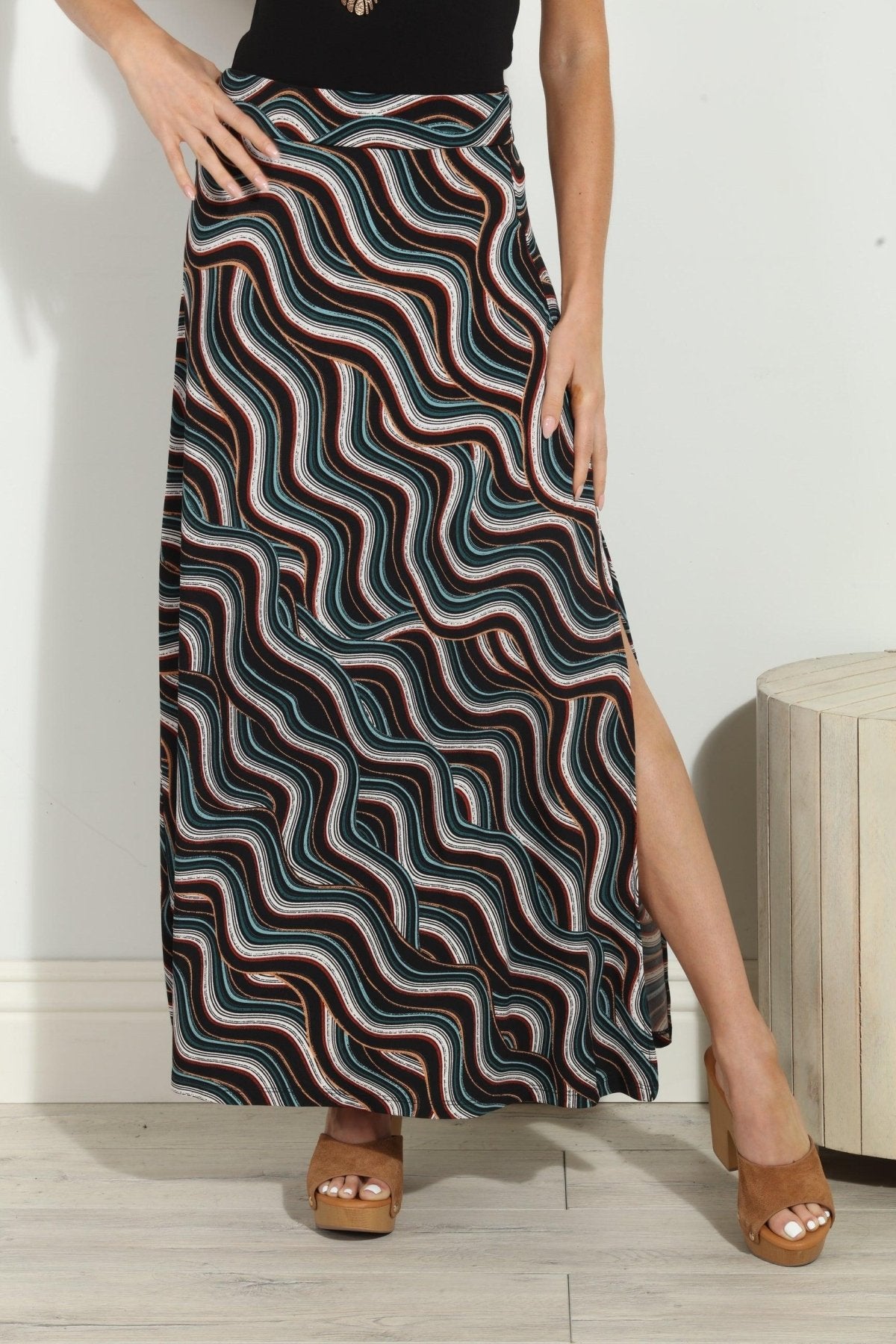 Cali Stretch Maxi Skirt-FINAL SALE