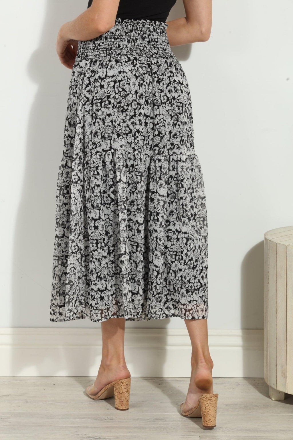 Vicky Chiffon Midi Skirt-FINAL SALE