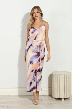 Phoebe Bias Midi Dress-FINAL SALE