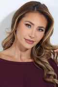 Gold Oversized Teardrop Earrings-BEST SELLER