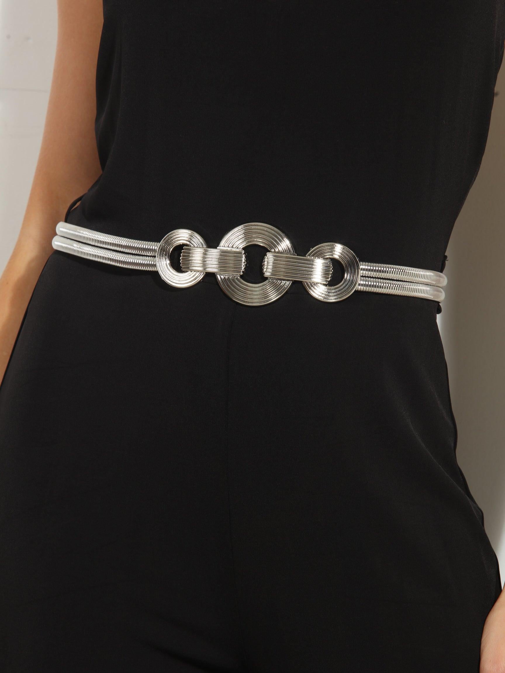 Silver Disco Belt