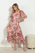 Lucy Chiffon Wrap Dress-FINAL SALE
