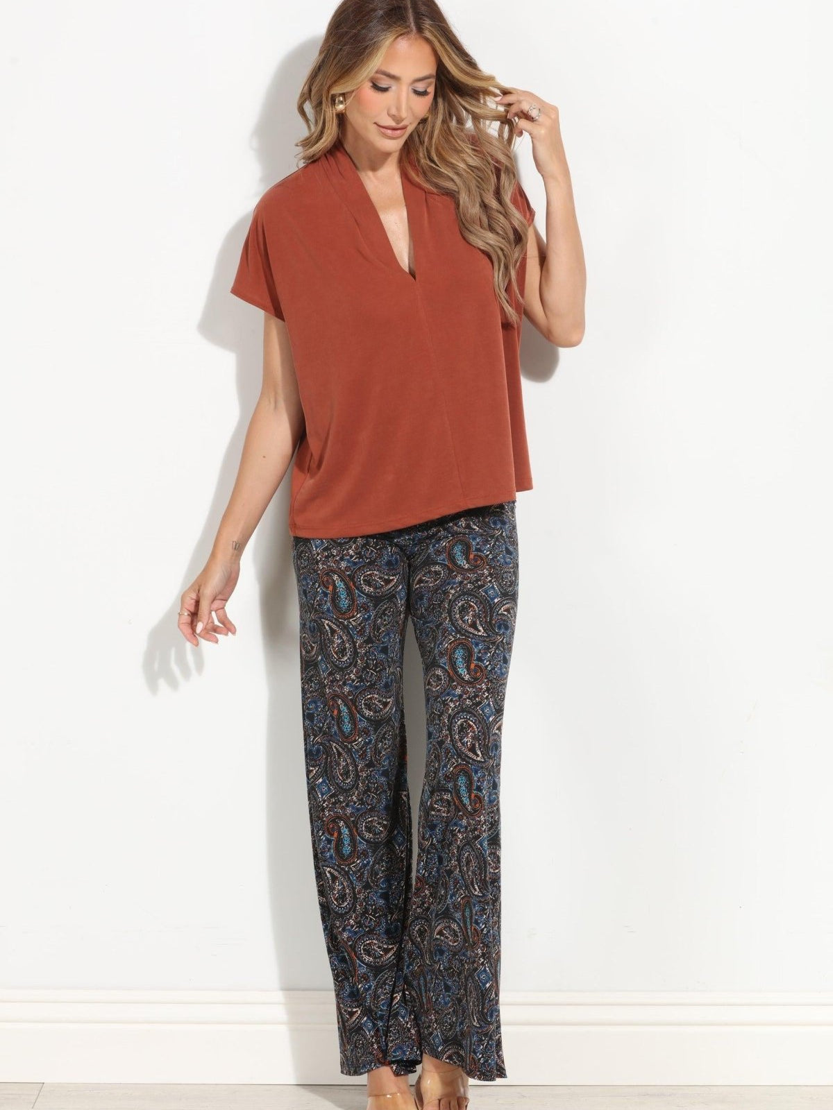 Alona Flare Leg Stretch Pants