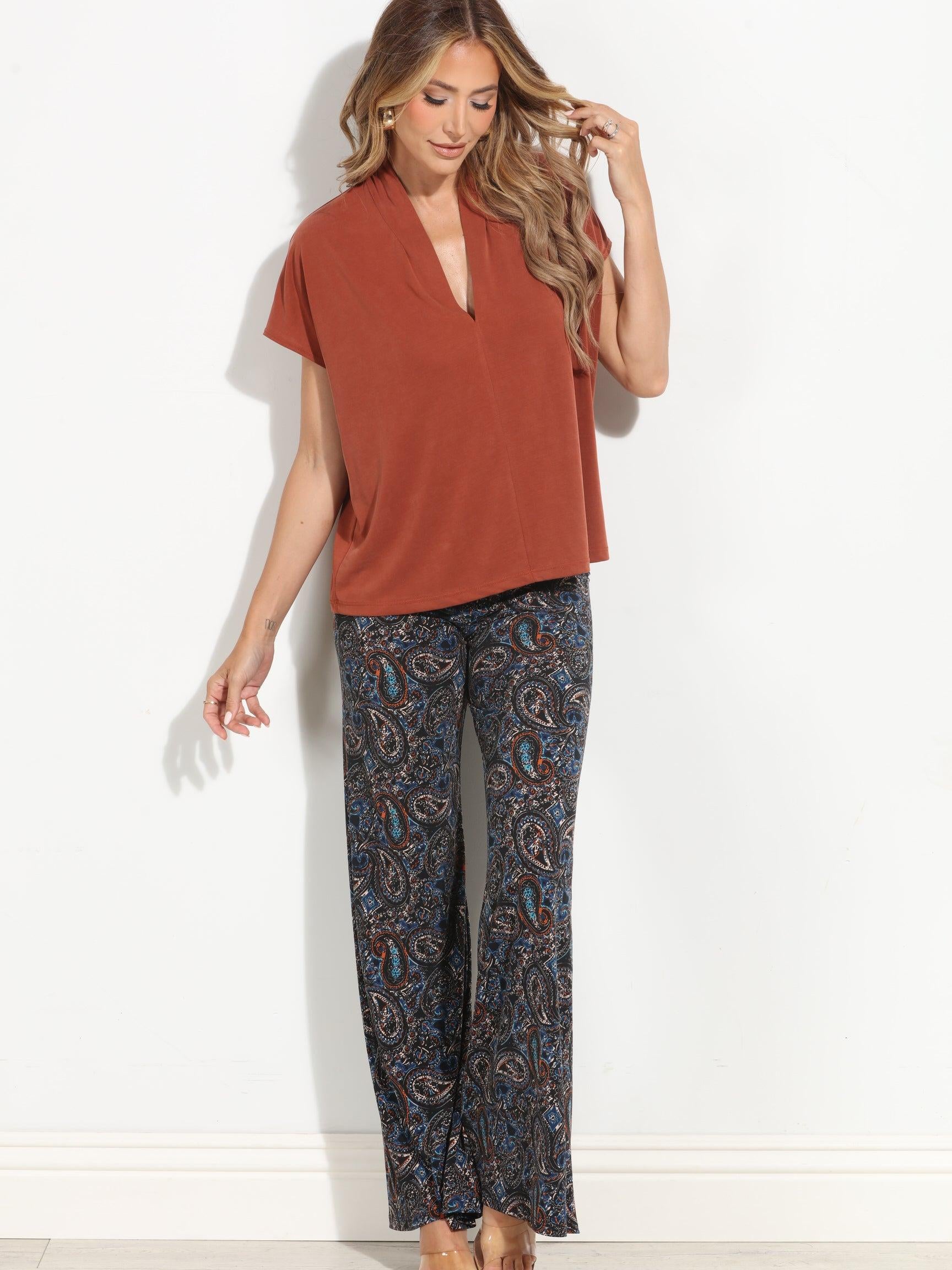 Alona Flare Leg Stretch Pants