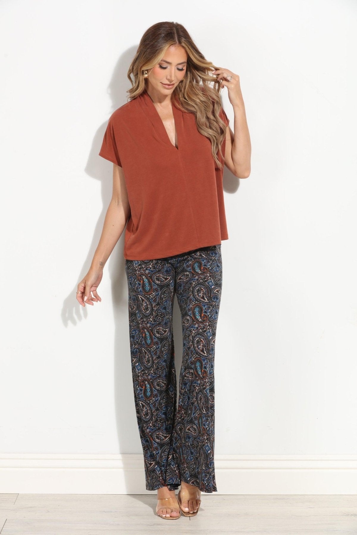 Alona Flare Leg Stretch Pants