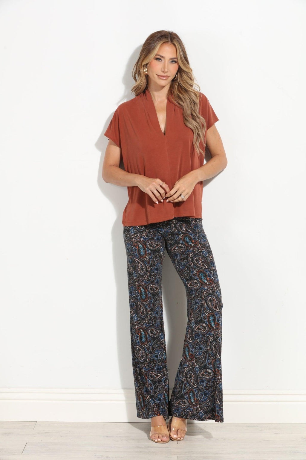 Alona Flare Leg Stretch Pants