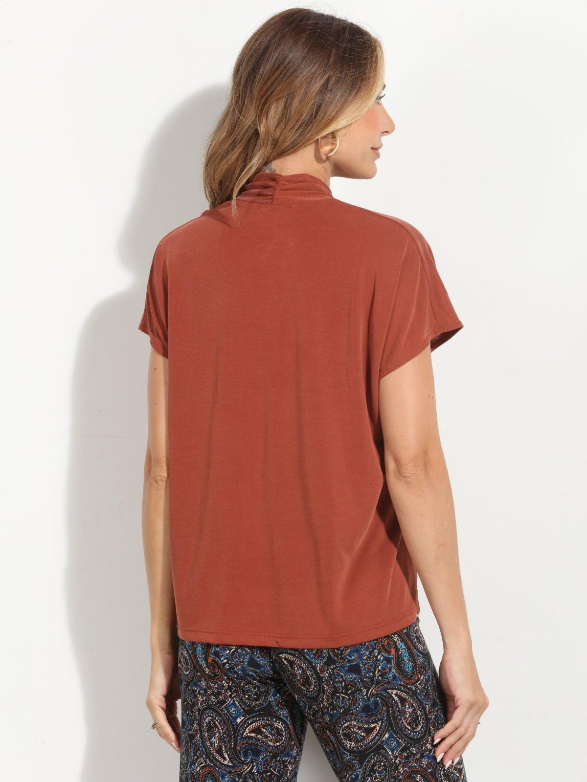 Spice Cupro V-Neck Tee