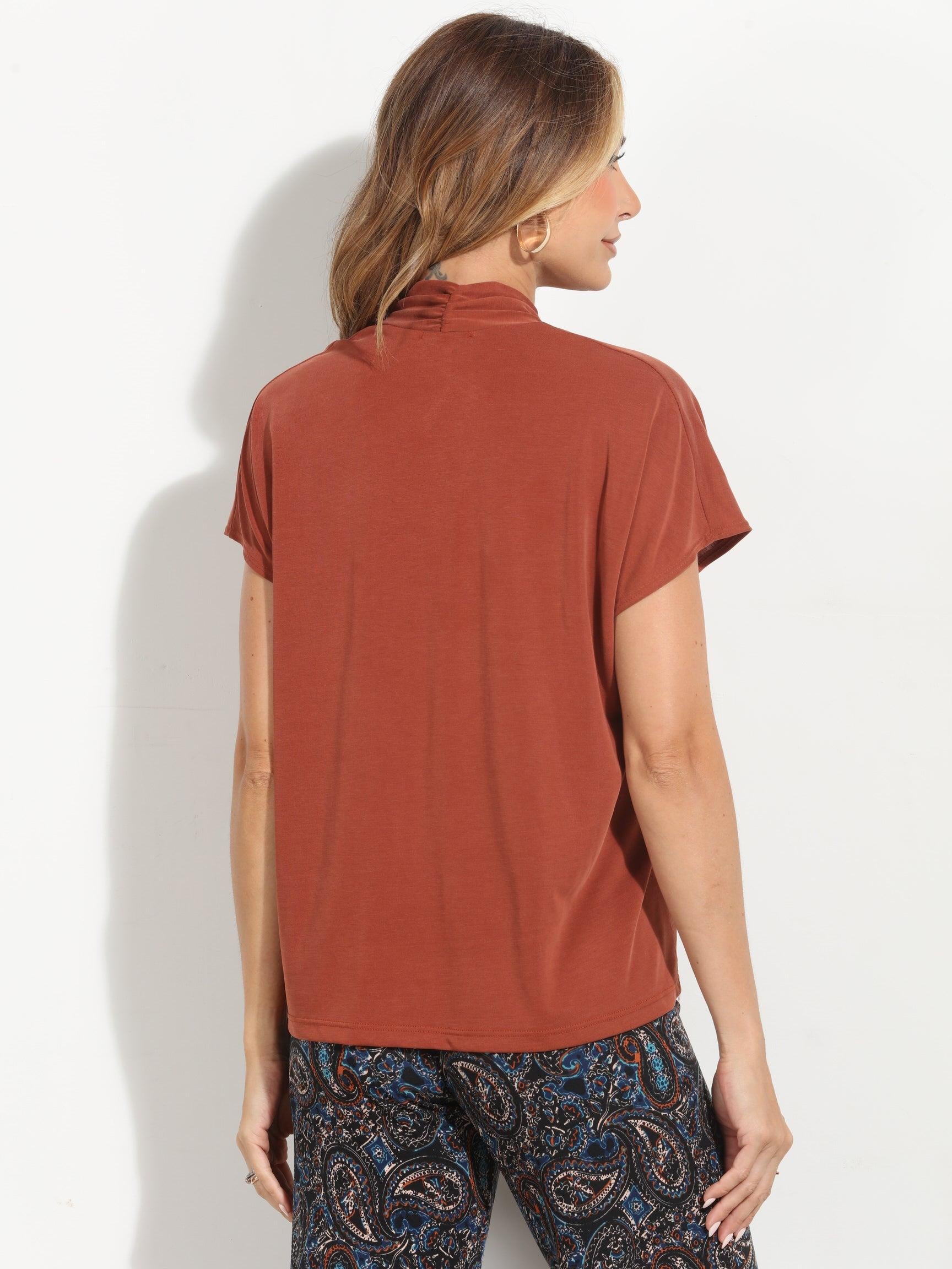Spice Cupro V-Neck Tee
