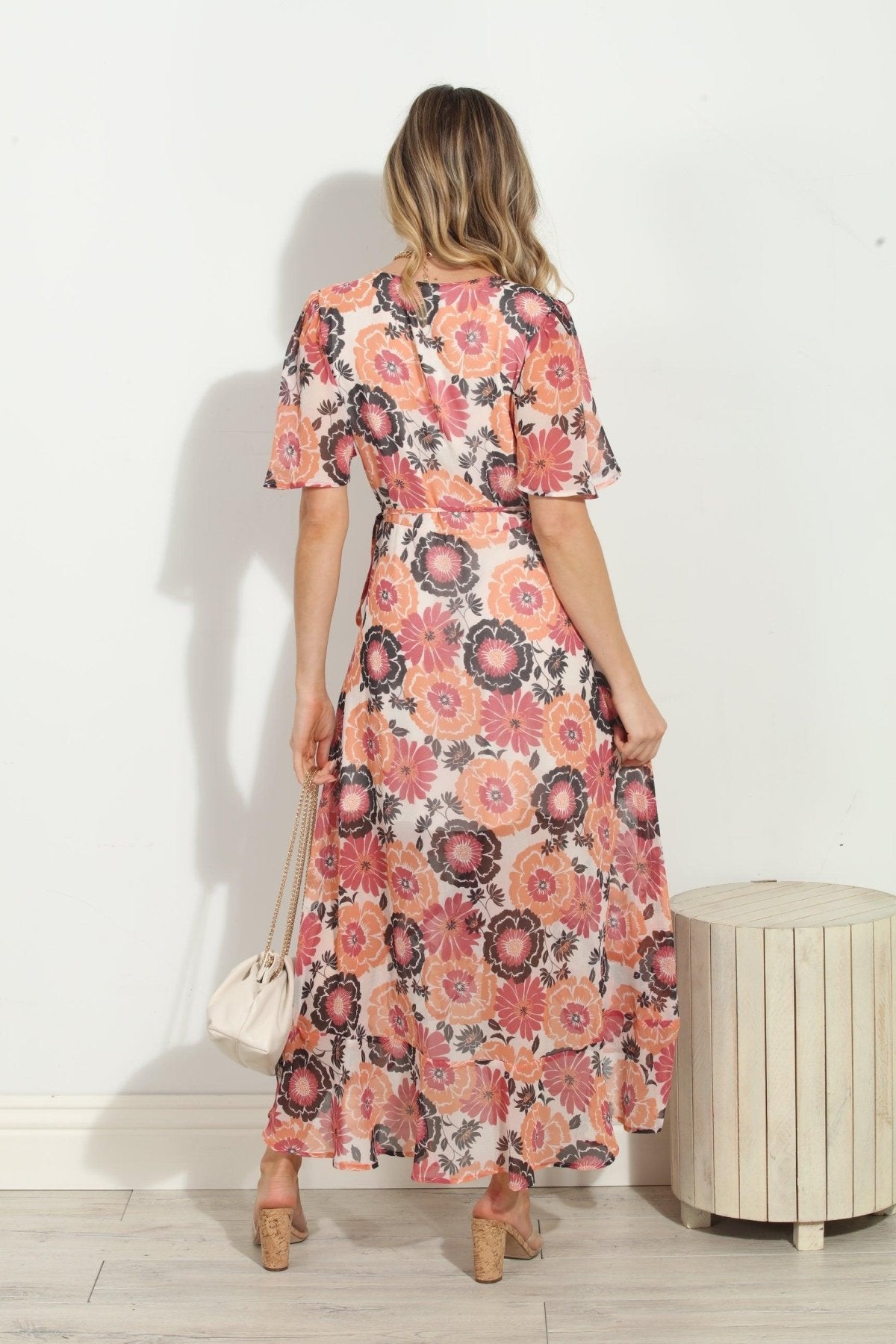 Lucy Chiffon Wrap Dress-FINAL SALE