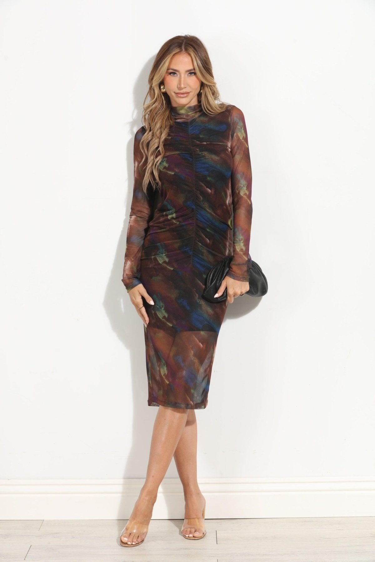 Clara Mesh Midi Dress-BEST SELLER