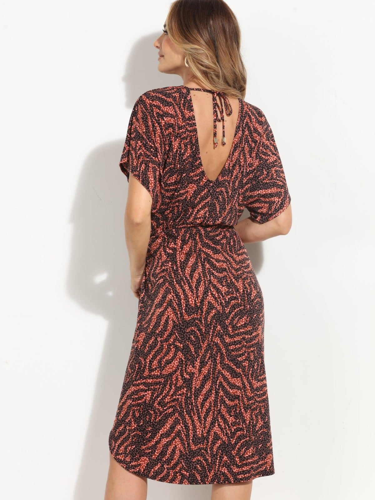 Brenda Faux Wrap Dress-BEST SELLER